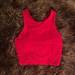 Red Athleta Sports Bra